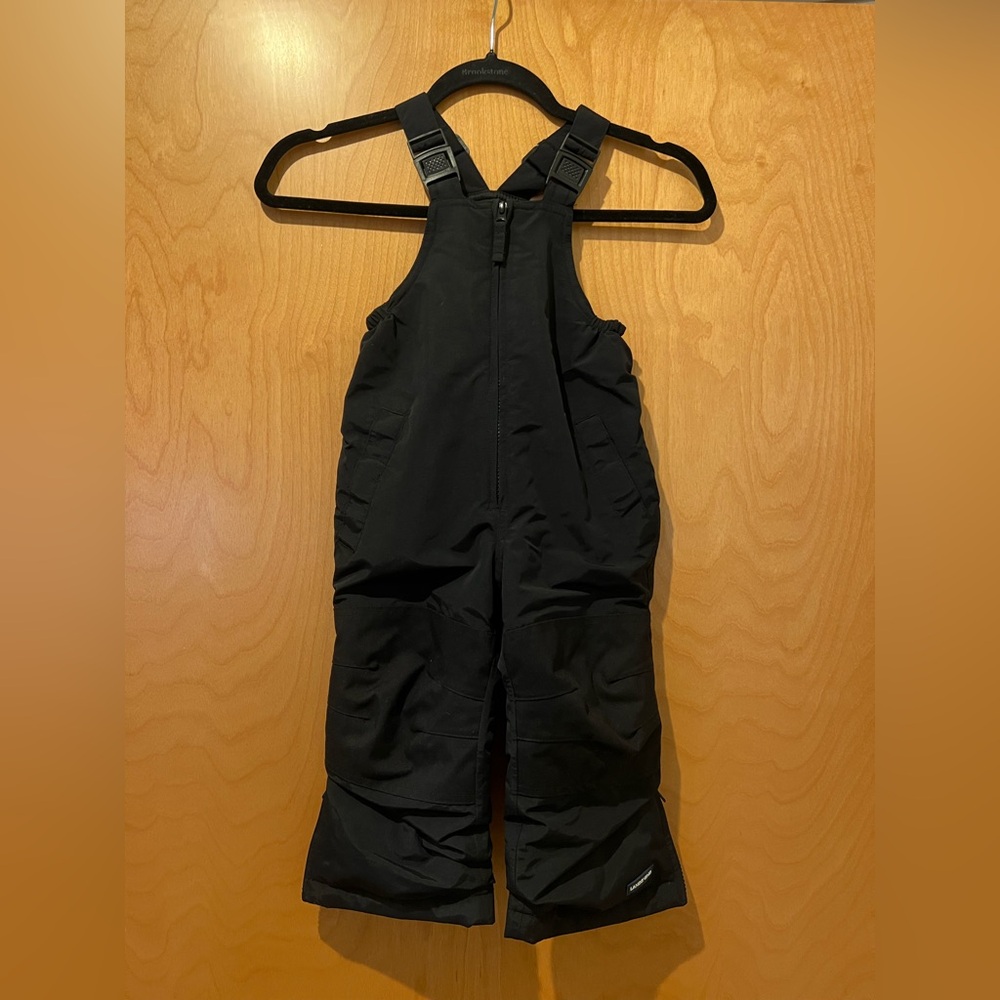 Lands' End Black Snow Bib Pants